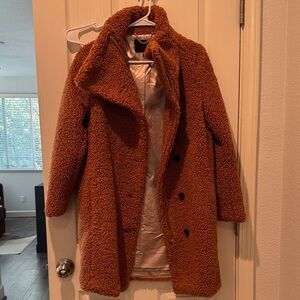 J. Crew Teddy Jacket in Rich Brown